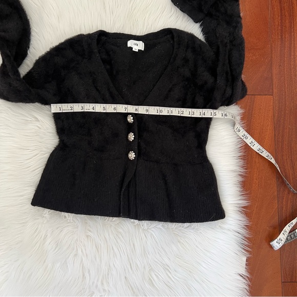 LPA Molly Sweater cardigan Fuzzy Knit  XS - Picture 7 of 12